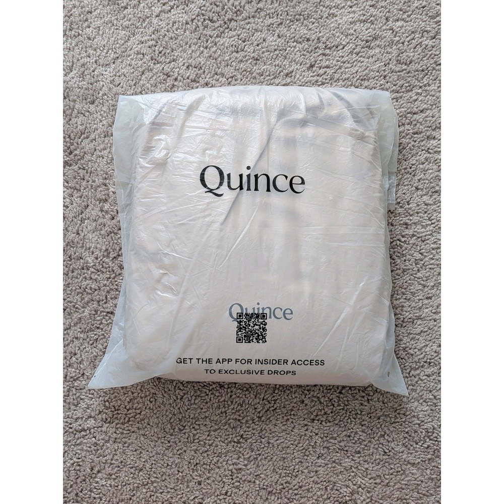 NWT Quince Bamboo Duvet Cover Set King/California King Soft Blush With Sham Set
